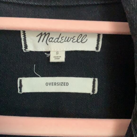 NWOT Madewell Oversized Trucker Jean Jacket in Lunar Wash - Picture 7 of 11